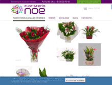 Tablet Screenshot of floristerianoe.com